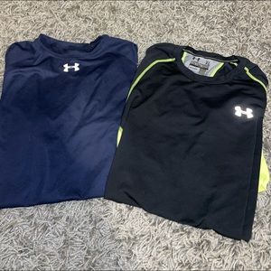 Two Under Armour Athletic Loose fit T shirts